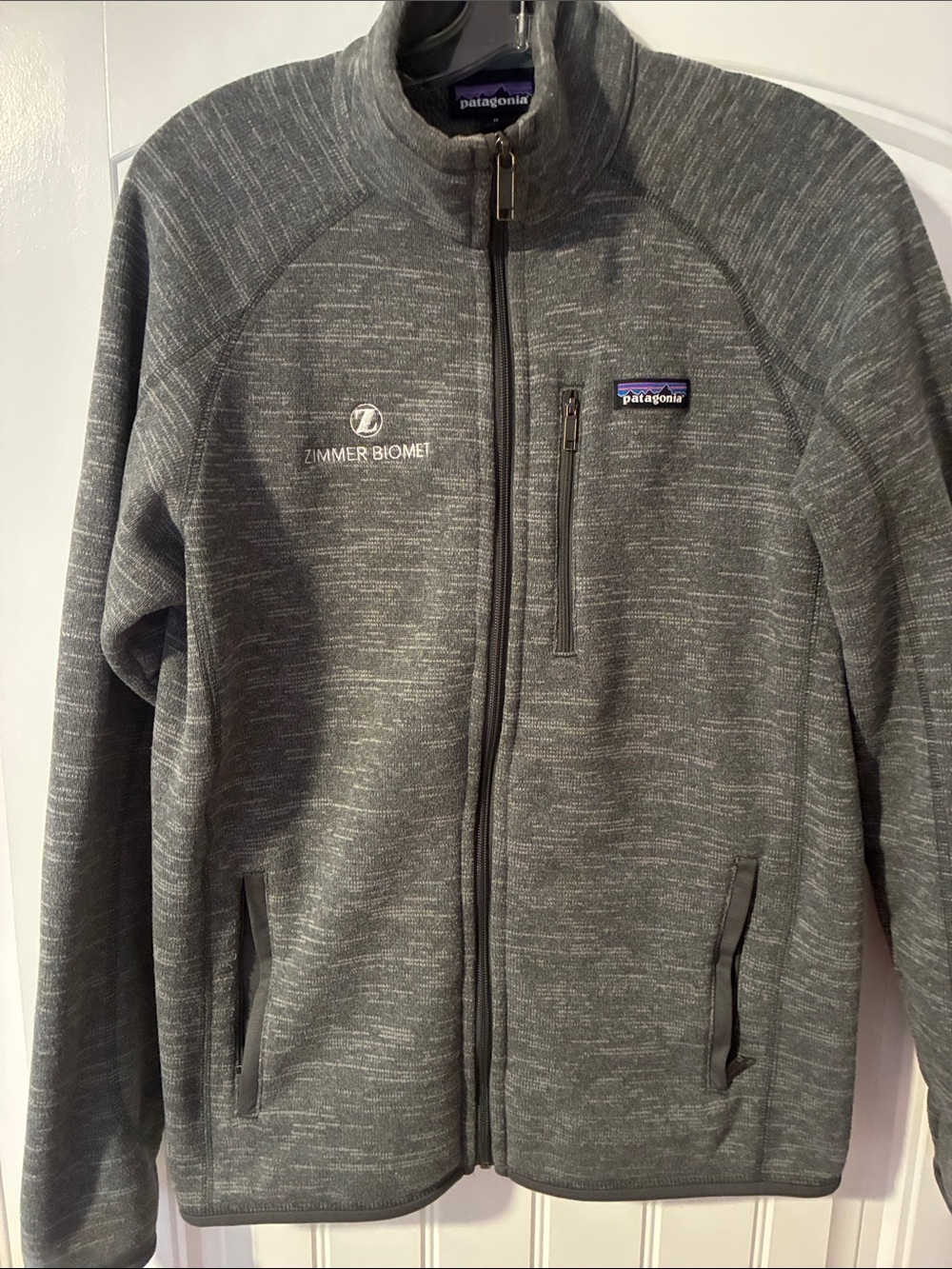 Patagonia Men's Heather Gray Full-Zip Knit Jacket